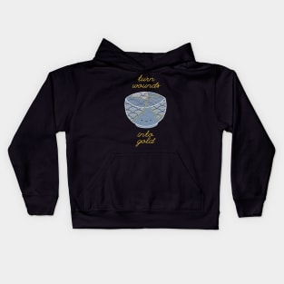 Cute Kintsugi Turn Wounds Into Gold Kids Hoodie